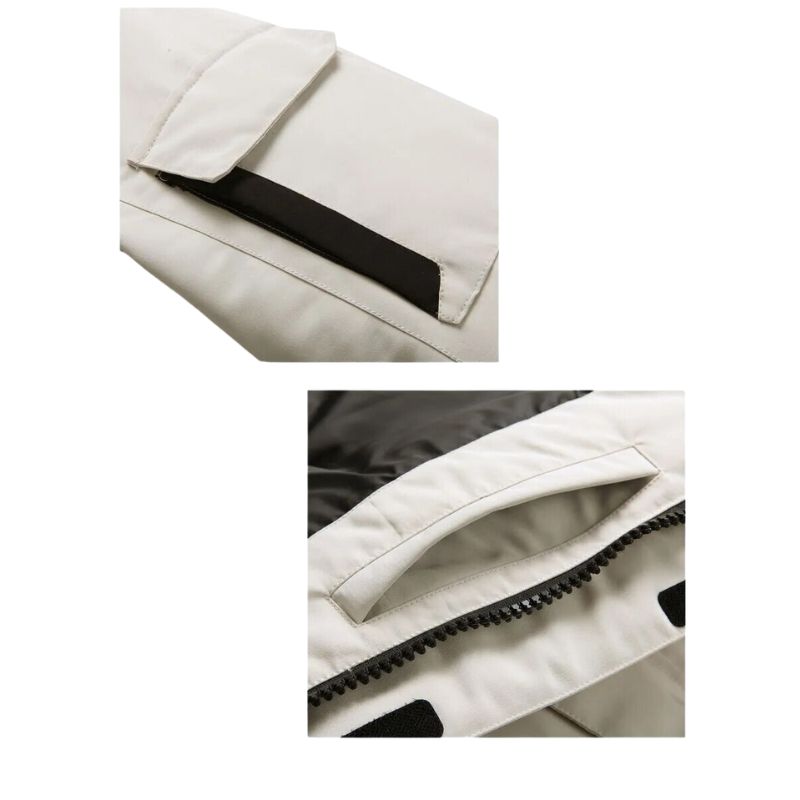 Manteau ski homme long avec capuche et doublure – Image 5