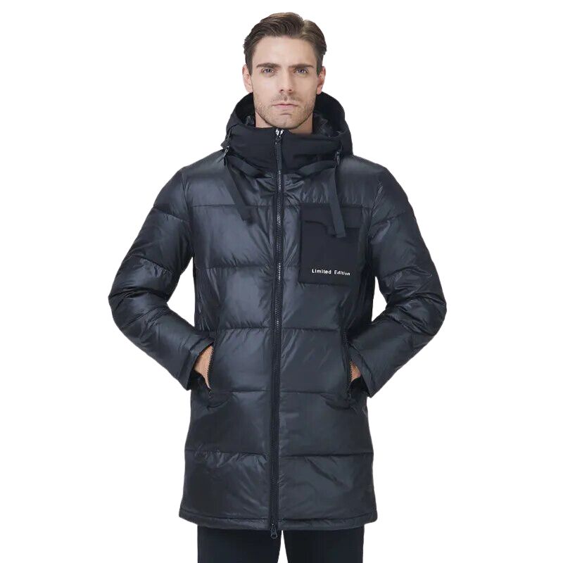 Manteau ski homme noir avec poche