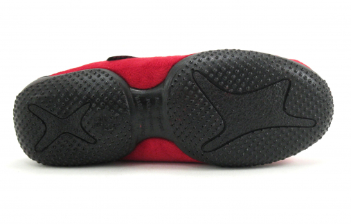 Mule femme Semelle plate Textile chaud et souple AIRPLUM motif chat coloris rouge – Image 4