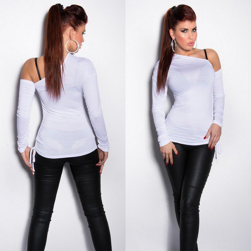 Top femme long épaule ouverte couleur Mariana – Image 8