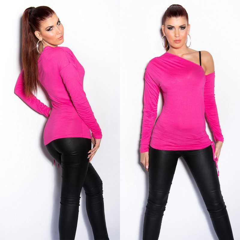 Top femme long épaule ouverte couleur Mariana – Image 2