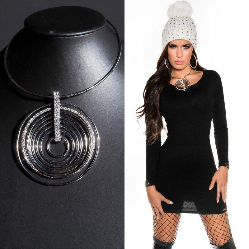 Collier tendance JULIA couleur argent – Image 4