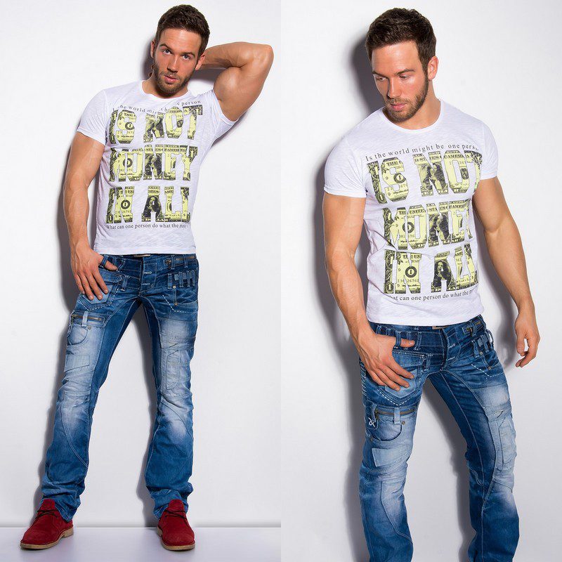 T-shirt Homme fashion JORIS couleur blanc – Image 3