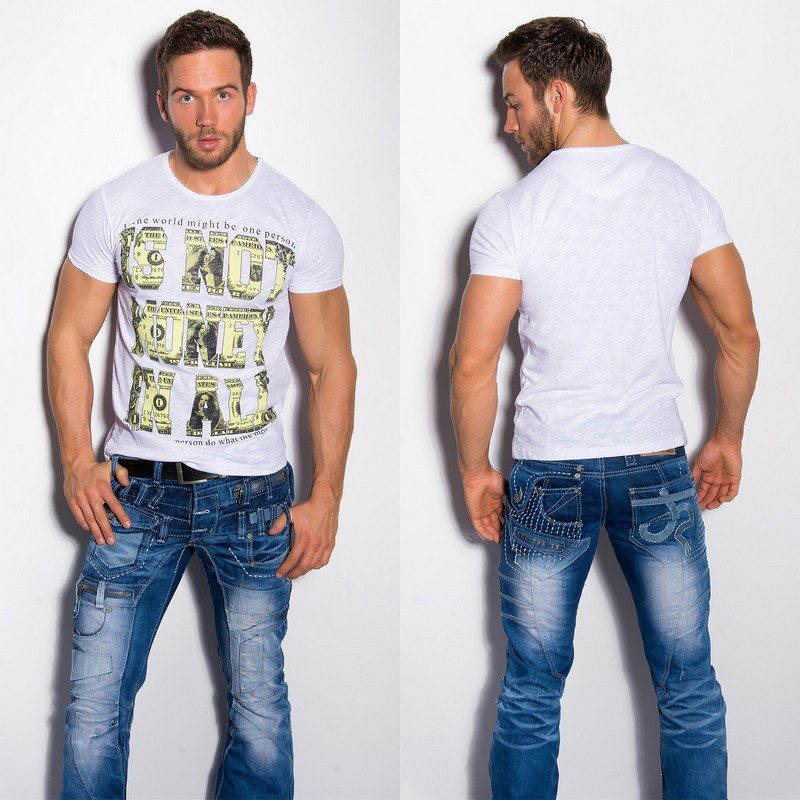 T-shirt Homme fashion JORIS couleur blanc – Image 2