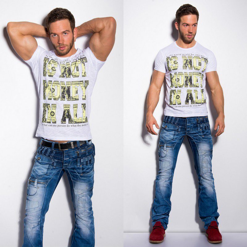 T-shirt Homme fashion JORIS couleur blanc – Image 4