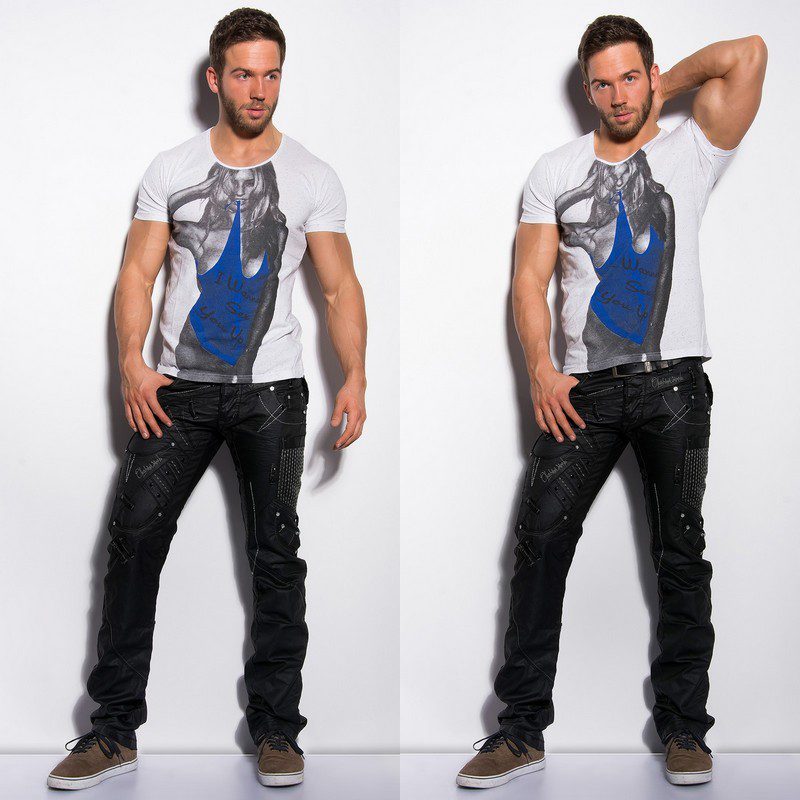 T-shirt Homme fashion YANN couleur blanc – Image 4