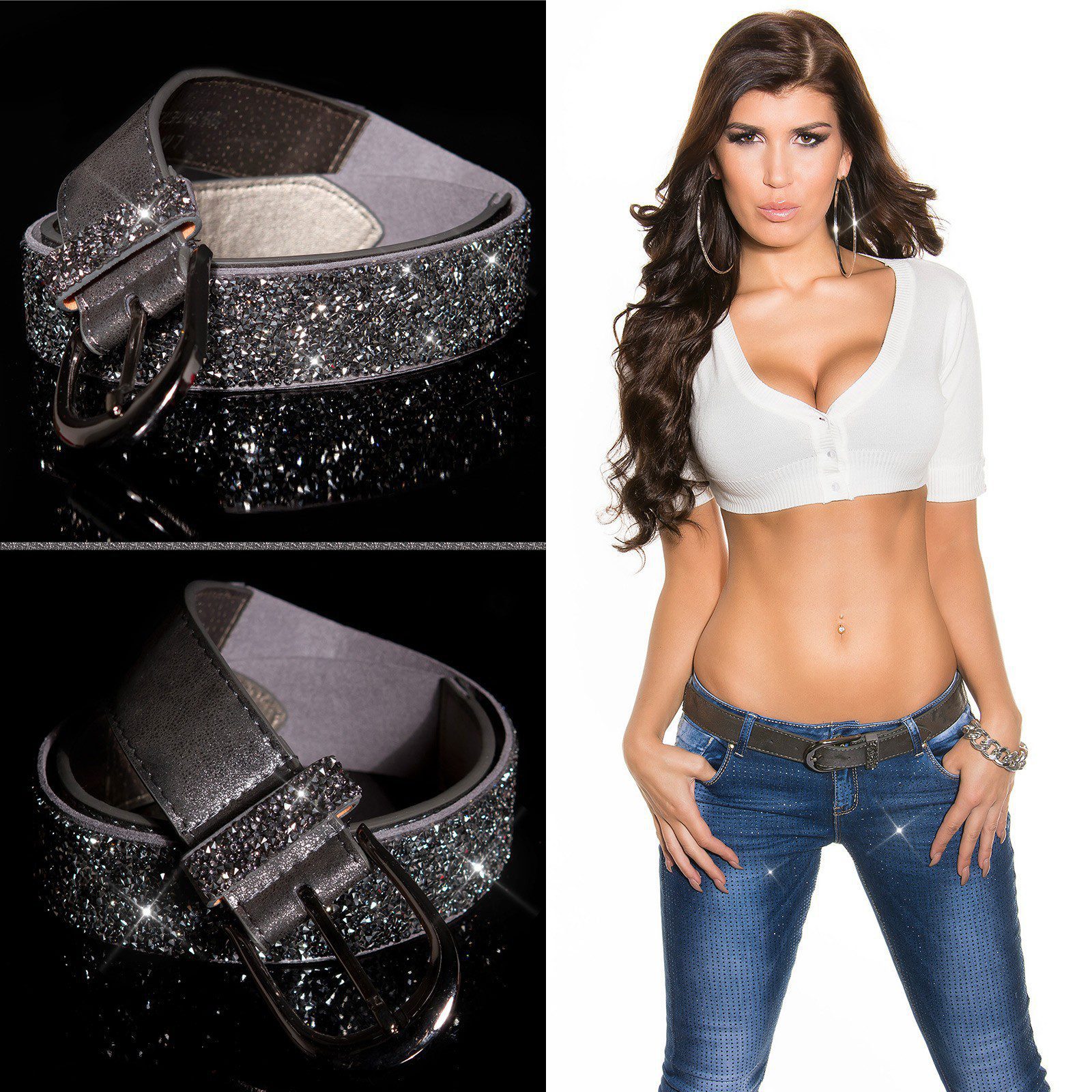 Ceinture femme tendance EVY couleur argent – Image 2