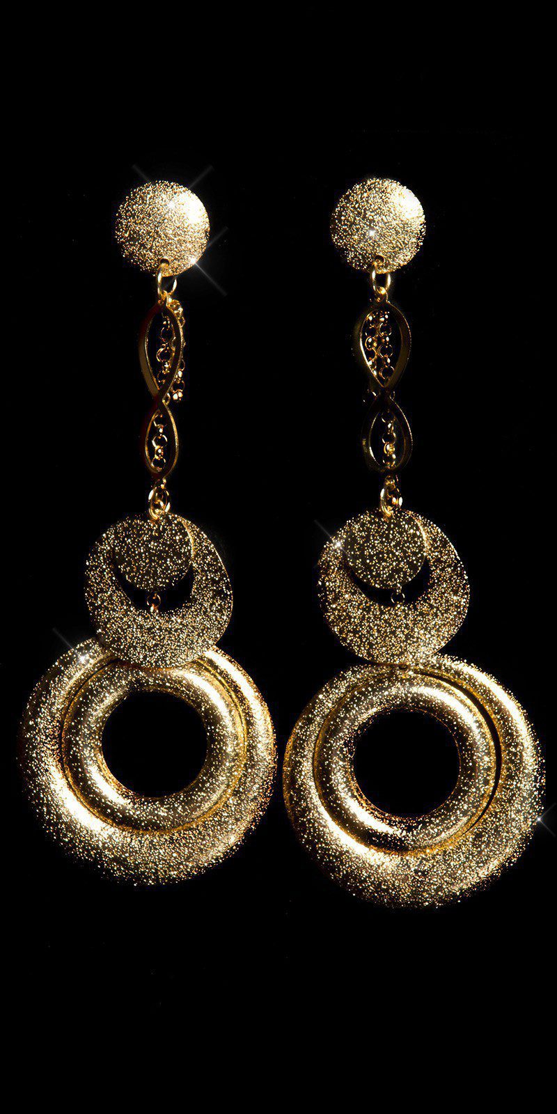 Boucles d’oreilles pendantes ÉLIA couleur Or