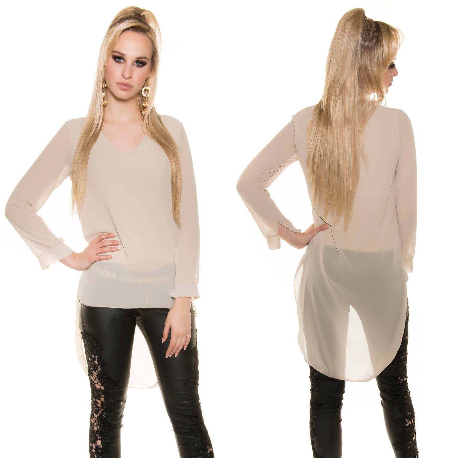 Top femme tendance ANNA couleur beige – Image 3