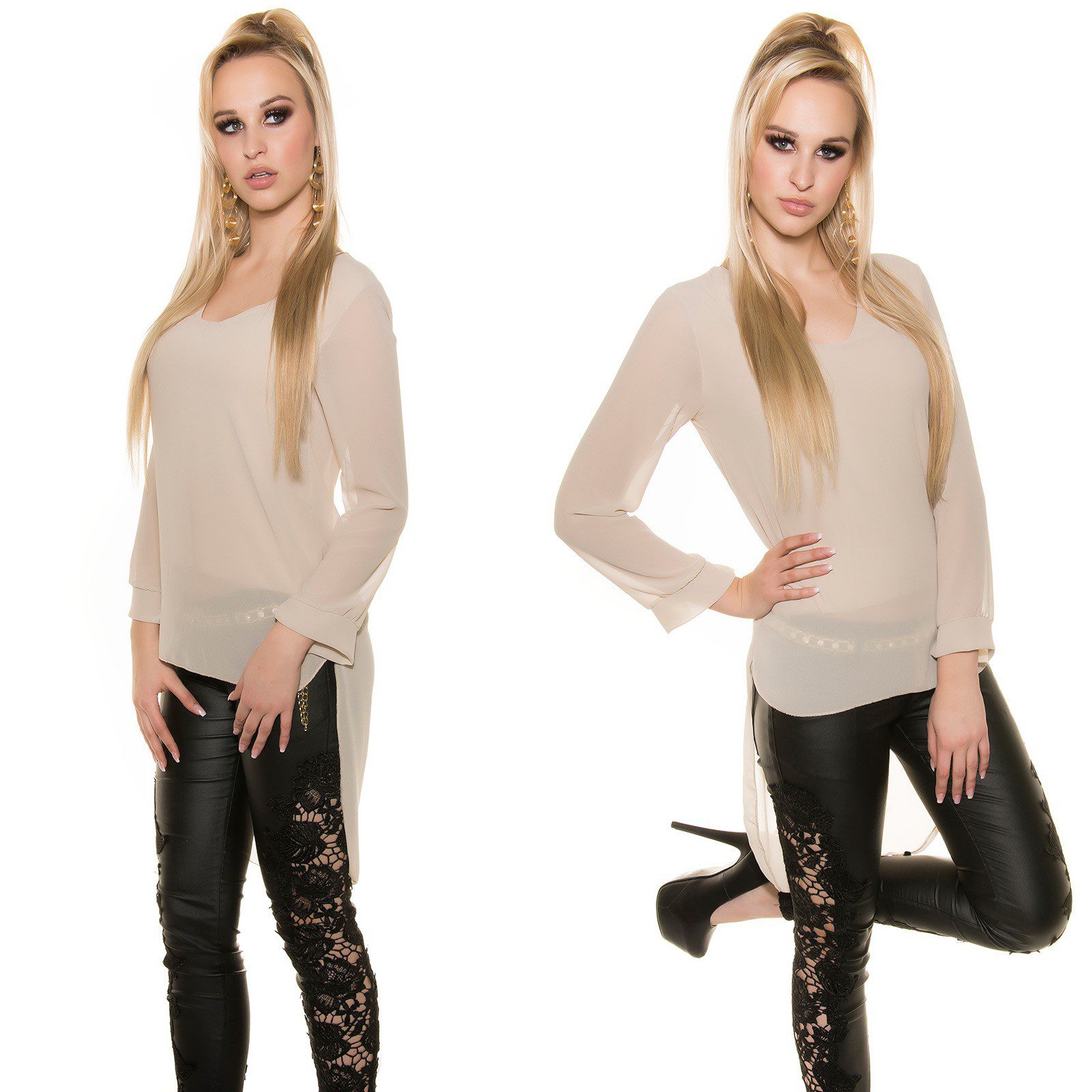 Top femme tendance ANNA couleur beige – Image 4