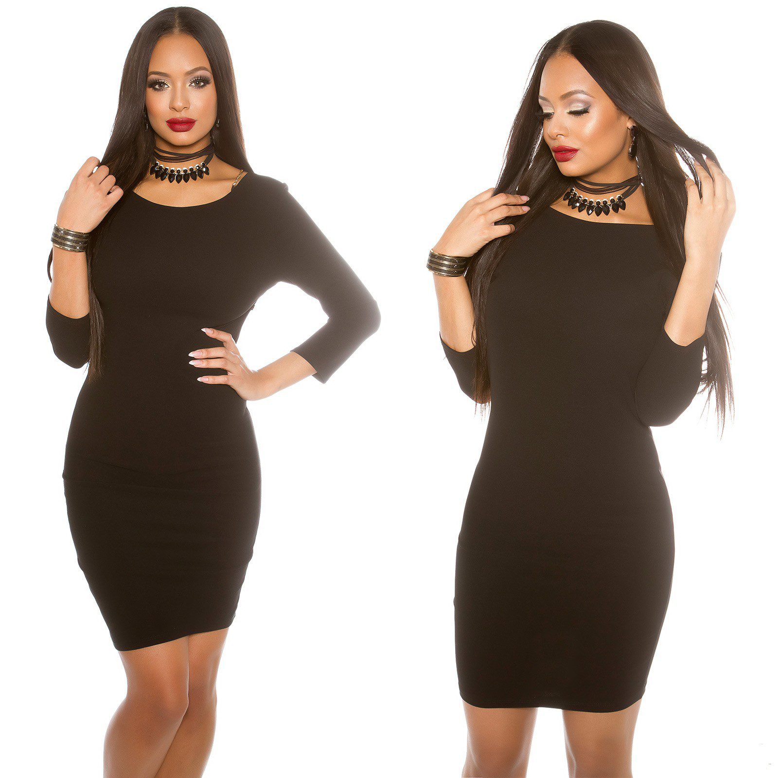 Bracelet femme avec strass LISE couleur Noir – Image 4