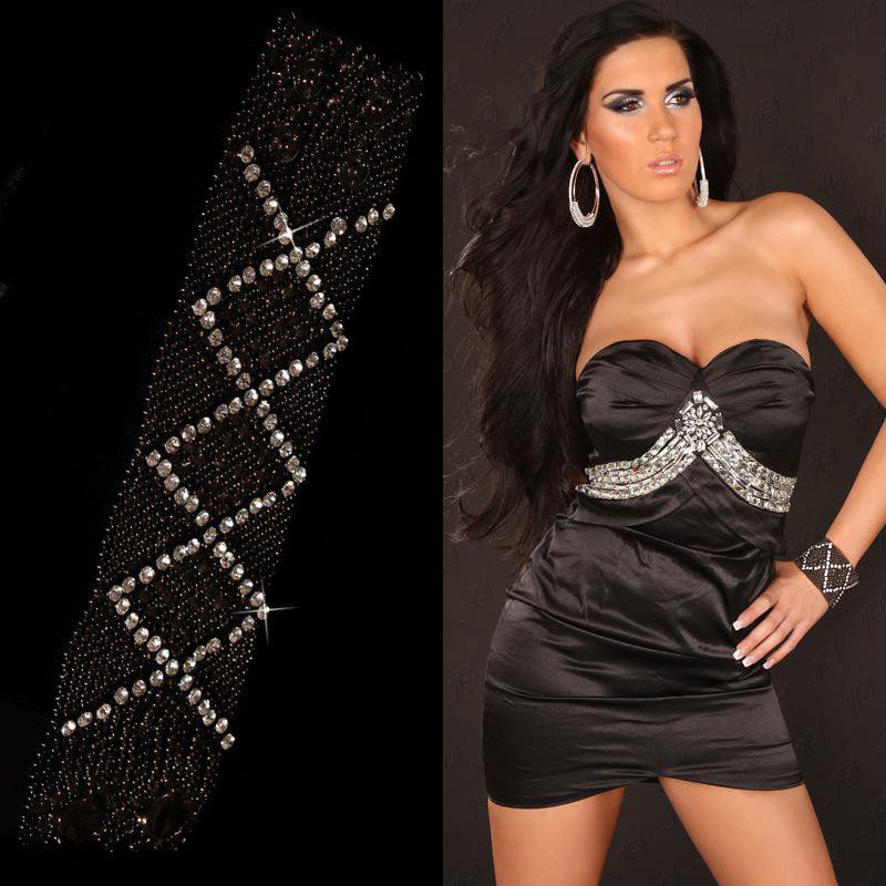 Bracelet femme avec strass JULIA couleur noir – Image 2