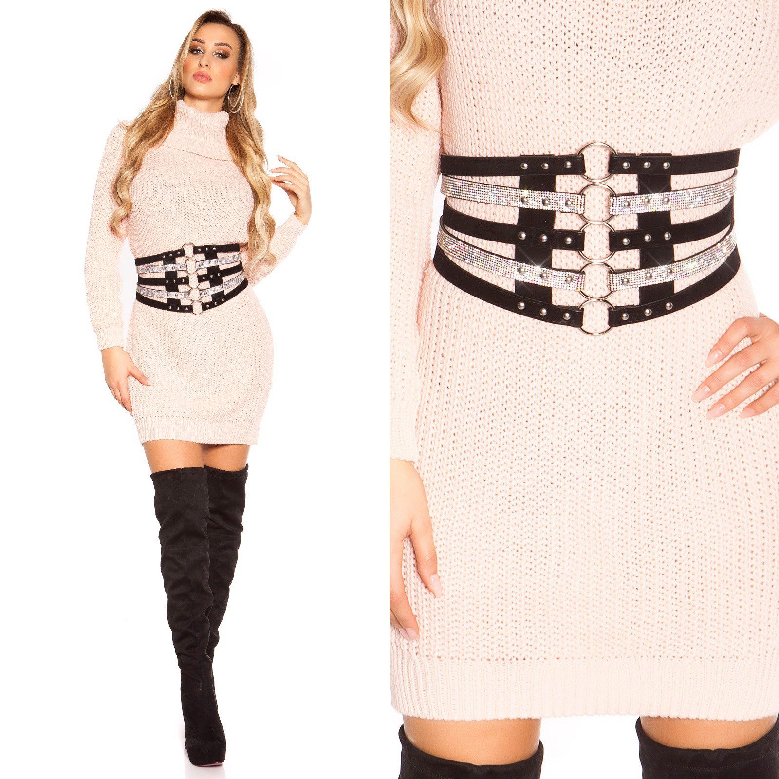 Ceinture corsage femme tendance ZOIA couleur noir