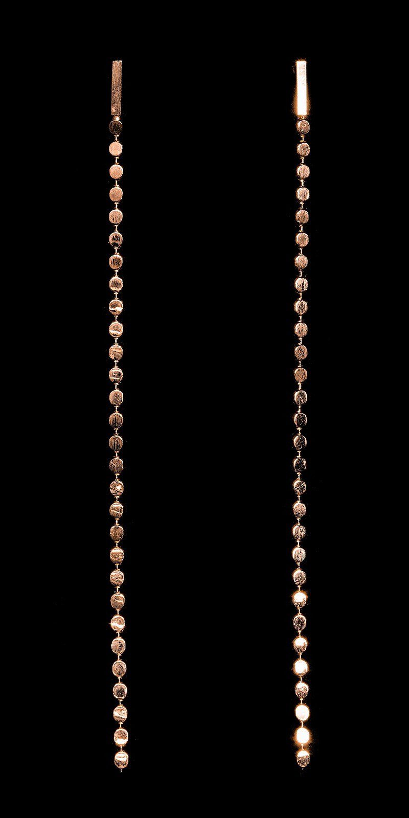 Boucles d’oreilles pendantes tendances LILOU couleur Bronze – Image 2