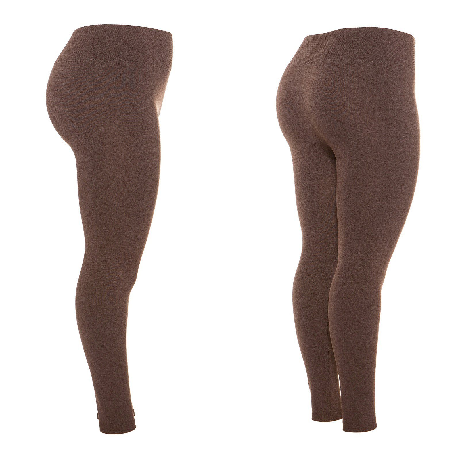 Leggings femme fashion et sexy MELINDA couleur Marron – Image 2