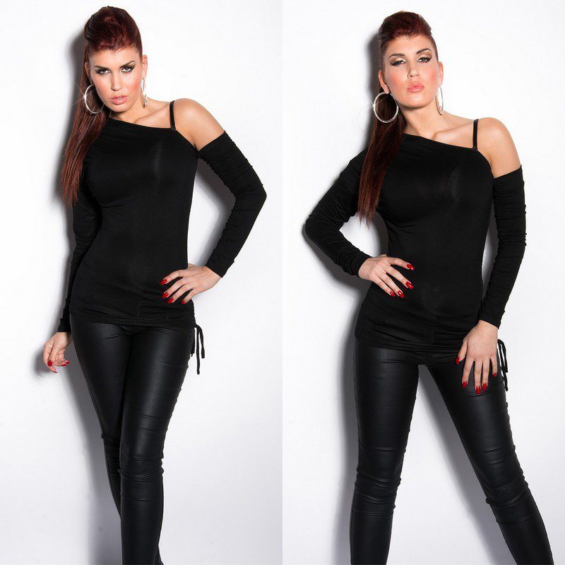 Top femme long épaule ouverte couleur Mariana