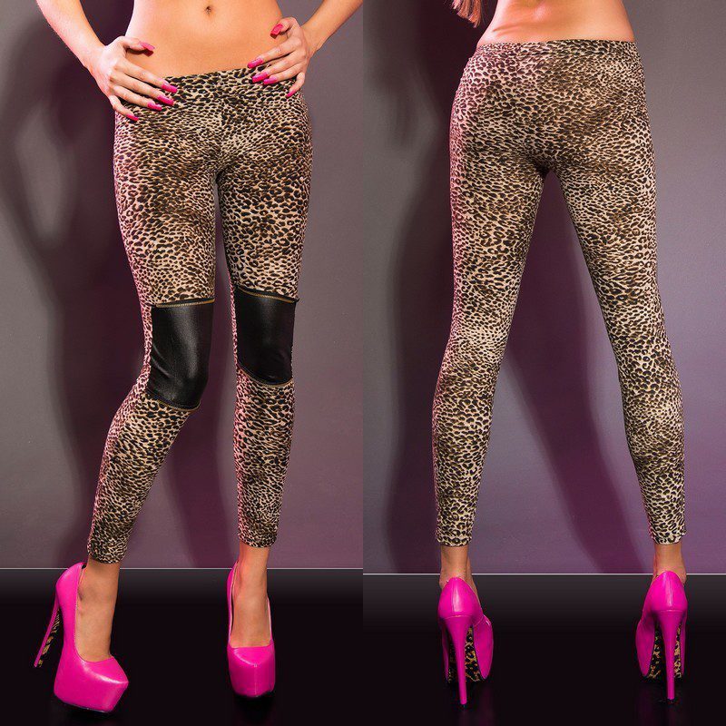 Leggings fashion ENOLA couleur Léopard – Image 3