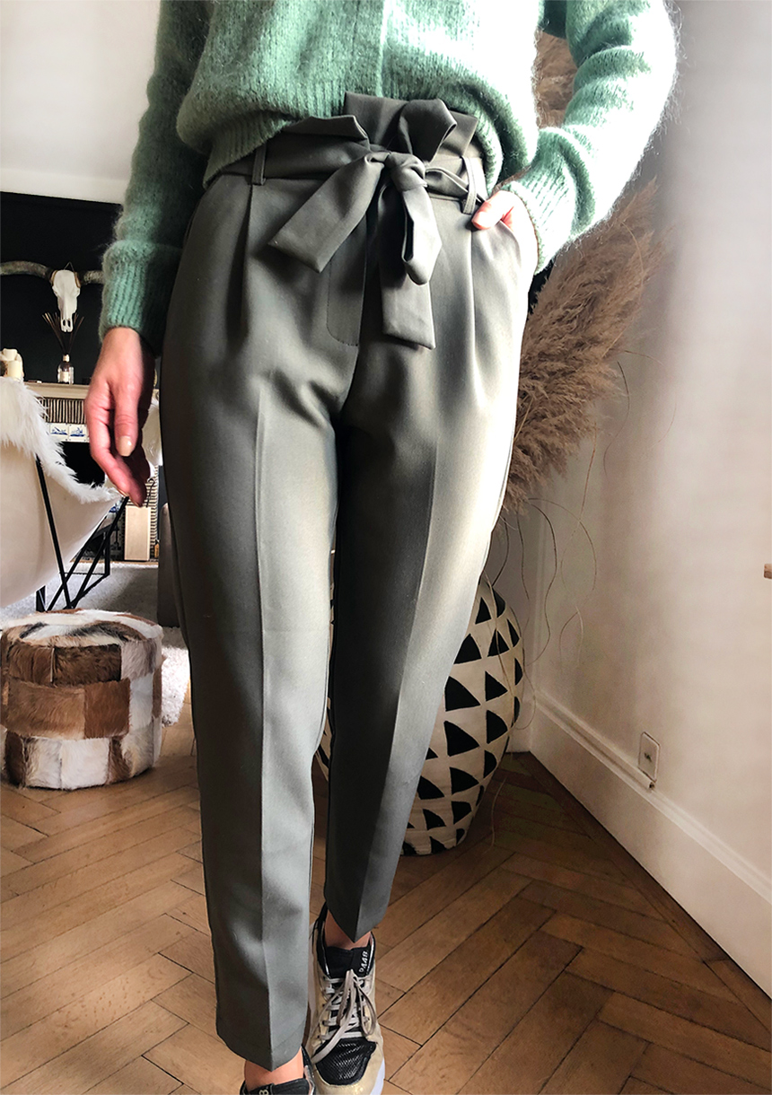 Pantalon Agathe Kaki – Image 3