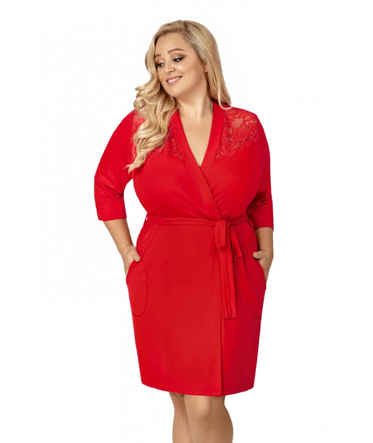 Peignoir Tess rouge