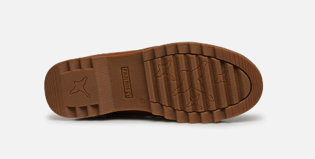 Boots femme cuir talon plat lacet + zip chaussure de marche PIKOLINOS VIGO marron – Image 7