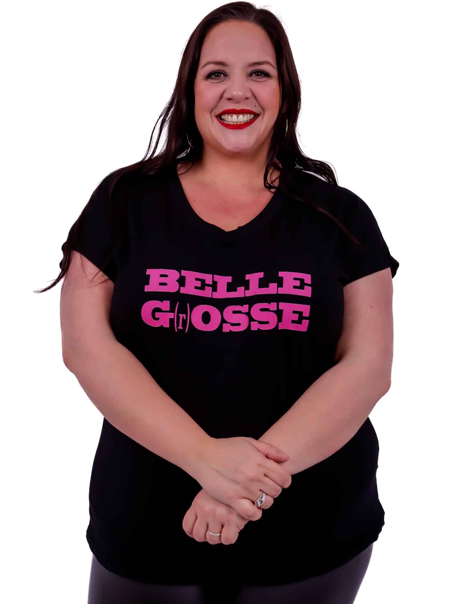 Tee-shirt belle g(r)osse noir – Image 5