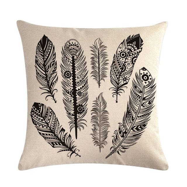 Coussin Indien Plumes Indienne