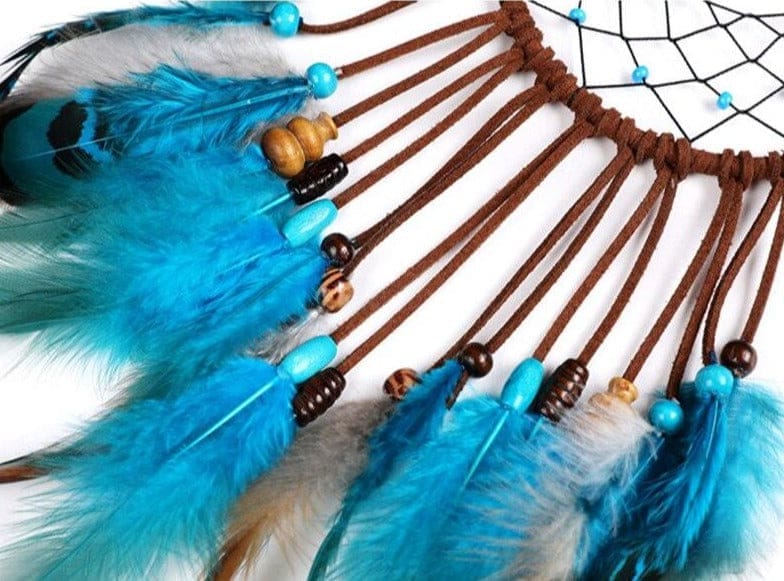 Attrape-rêve Indien Brun Turquoise – Image 4