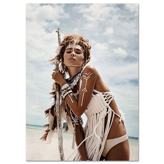 Tableau Indien Femme Blanche – Image 2