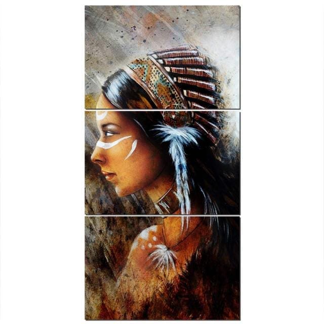 Tableau Indien Visage Tracer