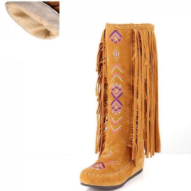Bottes Indiennes Franges d’Automne