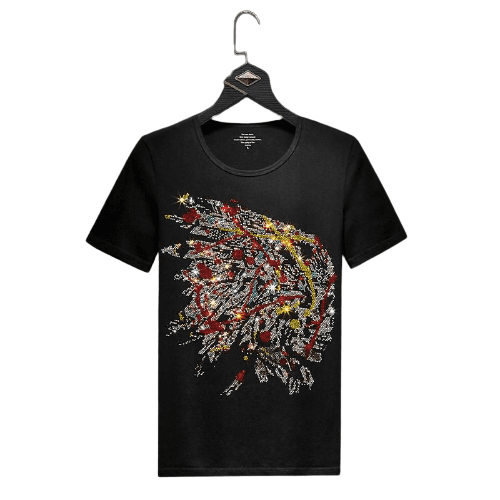 T-shirt Indien skull color