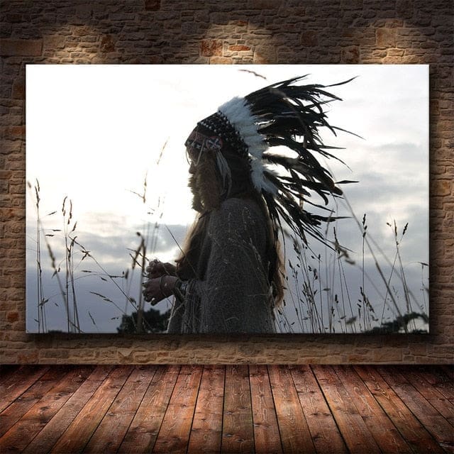 Tableau Indien Coiffe au Vent – Image 3