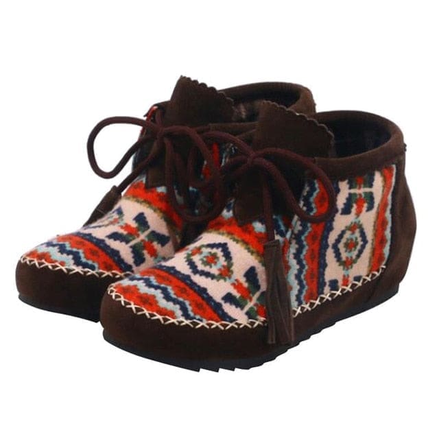 Bottes Indiennes Navajo Marron – Image 2