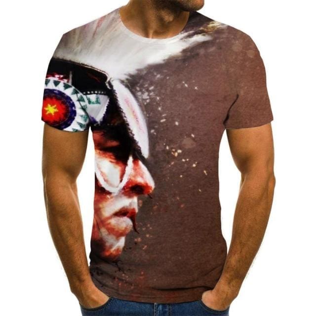 T-shirt Indien Chef à la Coiffe de Gardon – Image 2