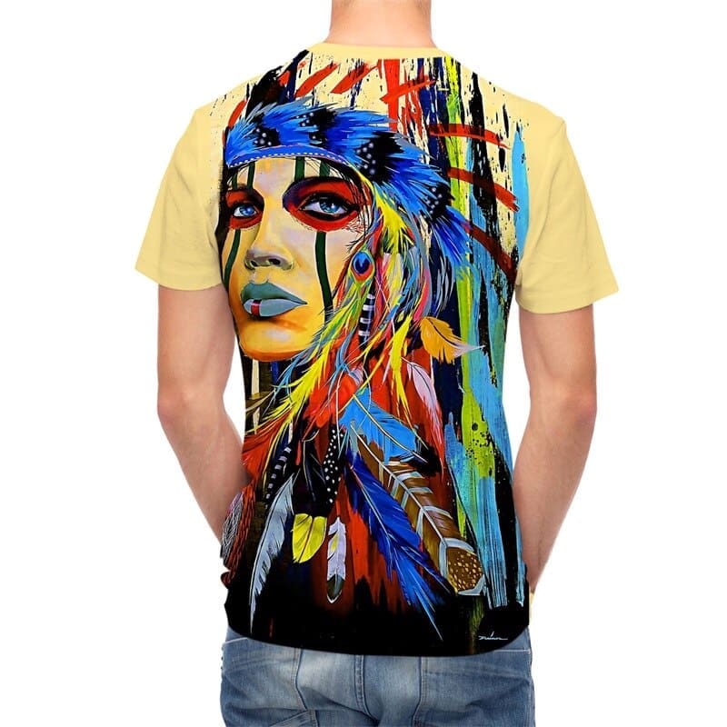 T-shirt Indien Indian Pop Art – Image 4