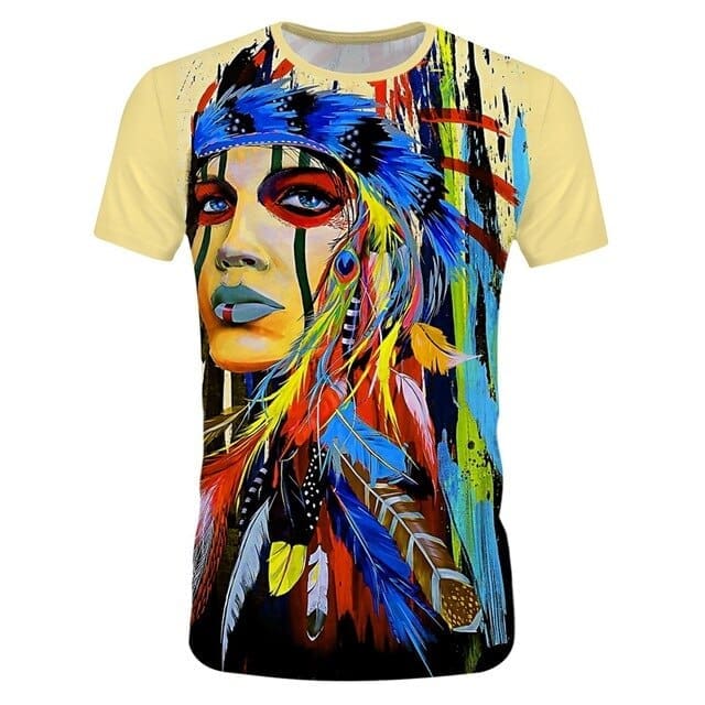 T-shirt Indien Indian Pop Art – Image 2