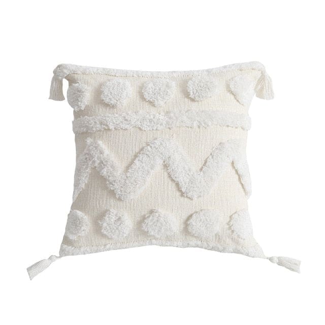 Coussin Indien Beige Écru