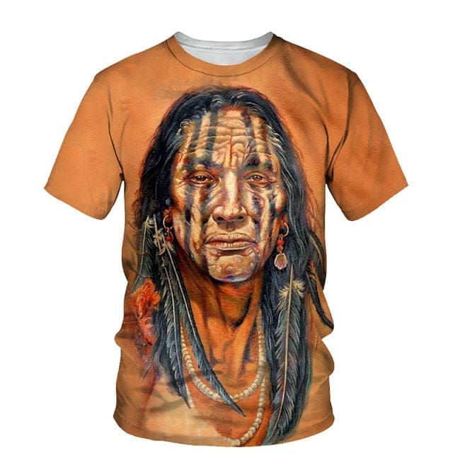 T-shirt Indien Visage Paint – Image 2