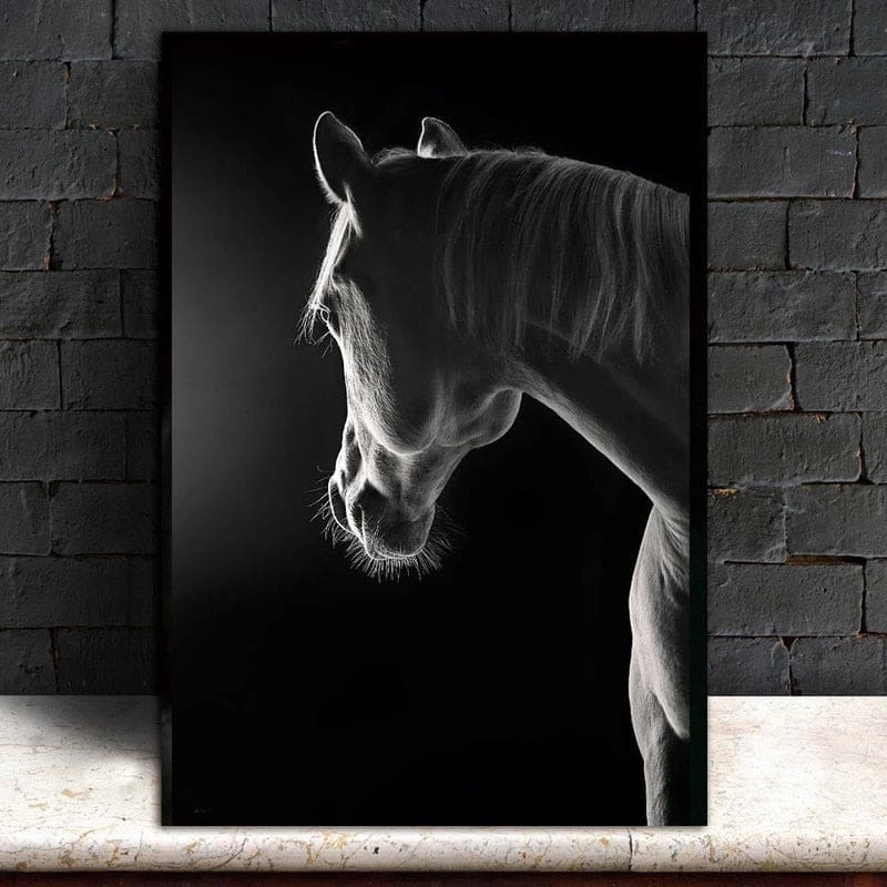 Tableau Indien Cheval Solitaire – Image 3