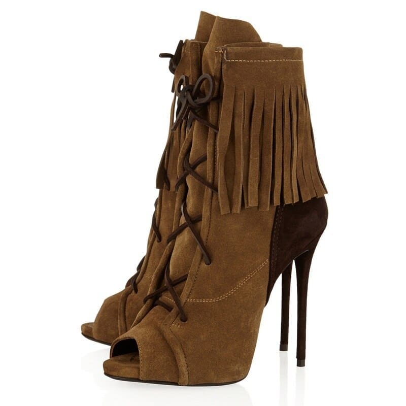Bottes Indiennes Franges Bout Ouvert – Image 3