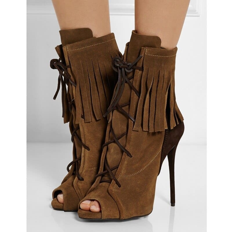 Bottes Indiennes Franges Bout Ouvert – Image 4