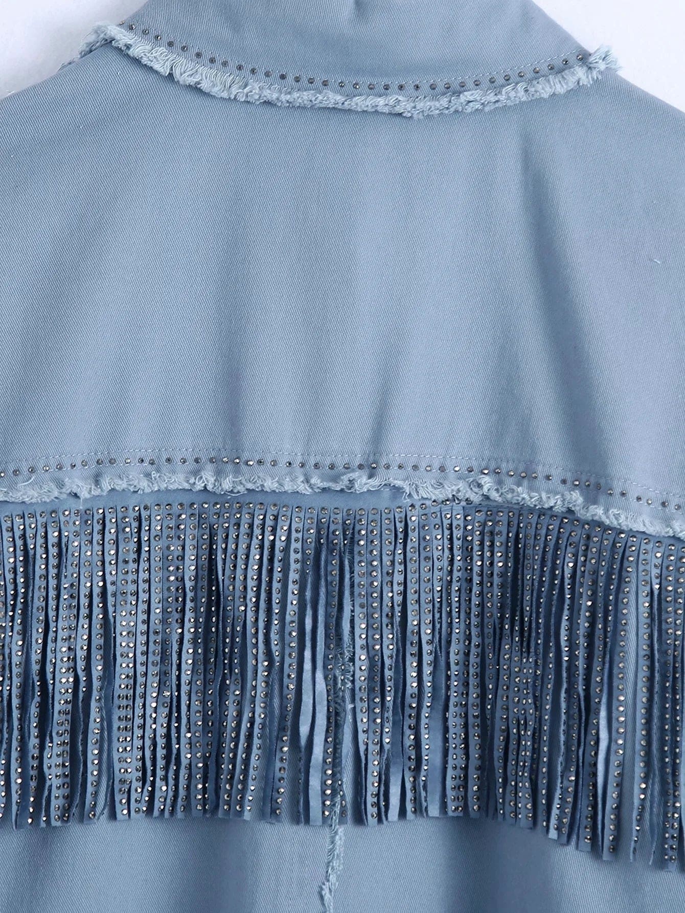 Veste à Franges Blue Indian – Image 4