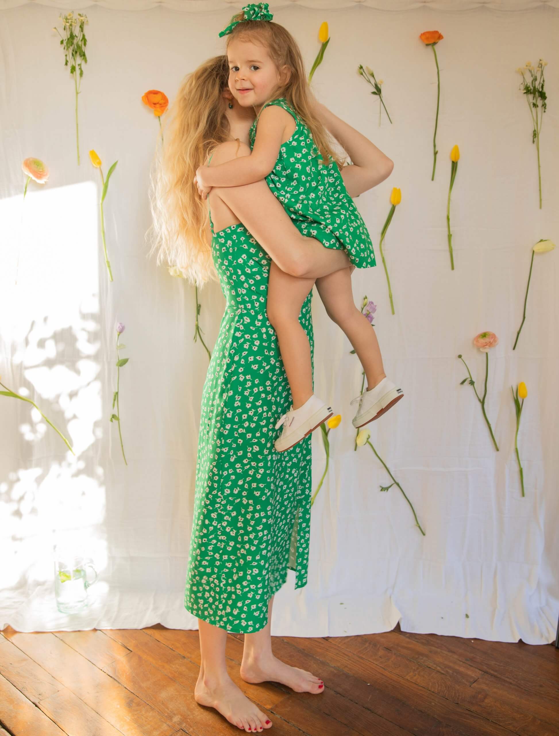 Robe Sucrette enfant liberty émeraude – Image 7