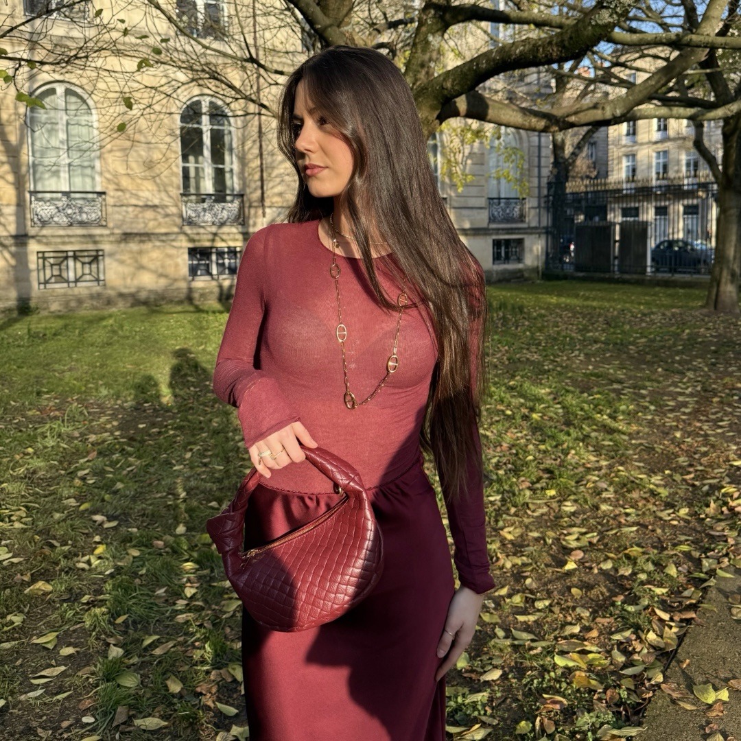 Sous pull CACHEMIRE bordeaux