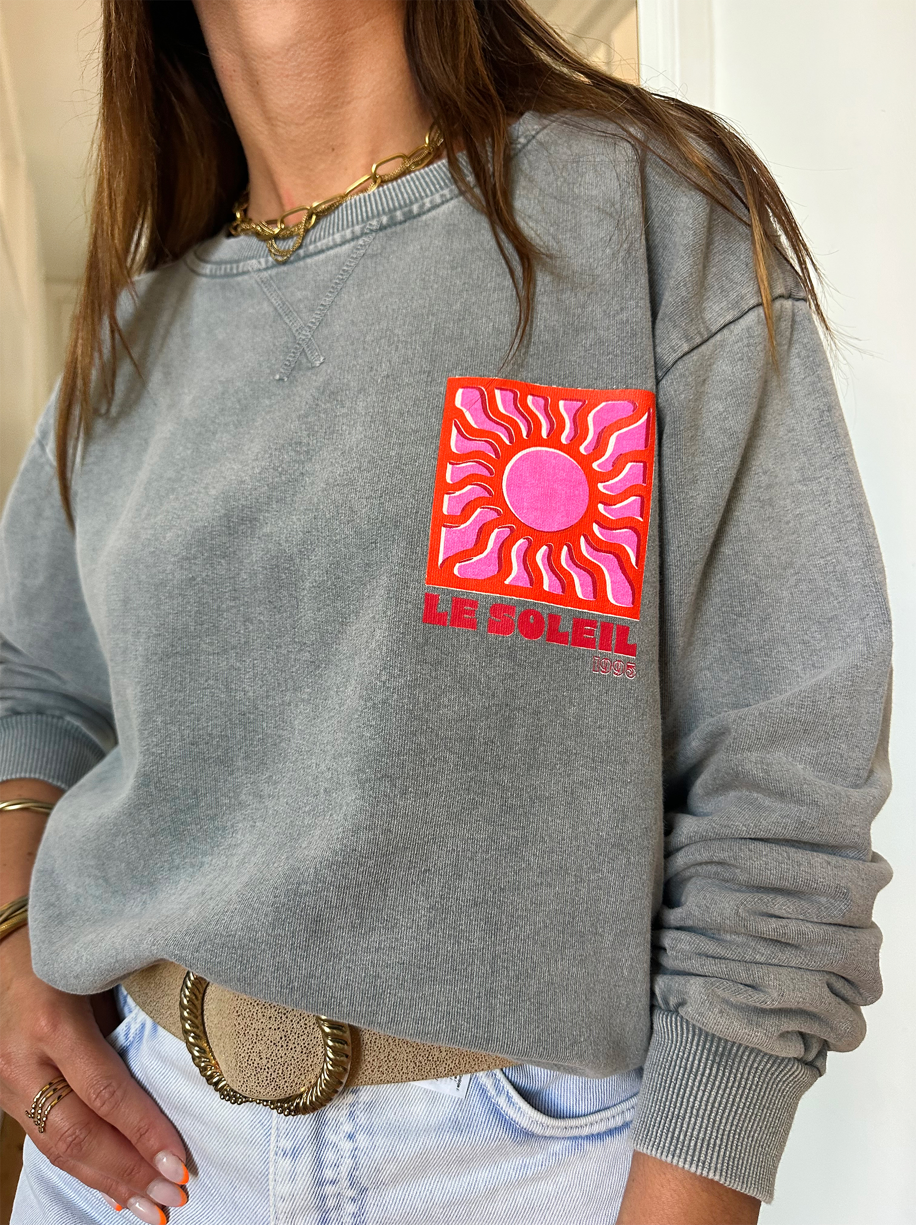 Sweat Soleil Gris – Image 3