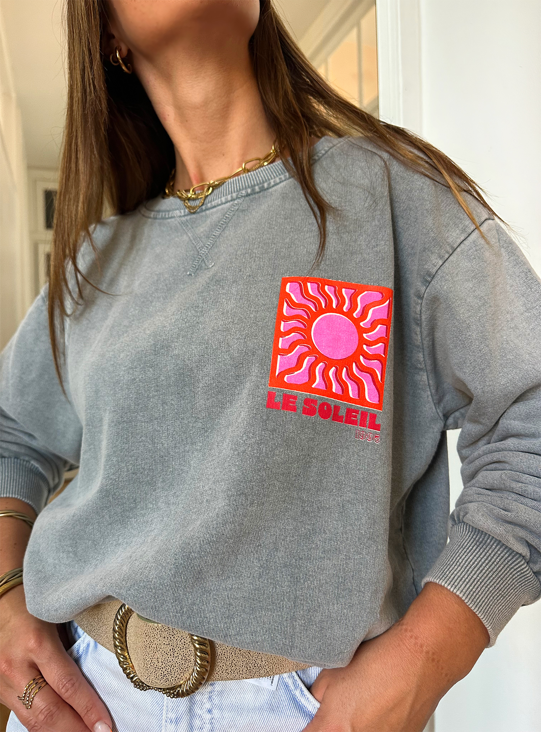 Sweat Soleil Gris – Image 2