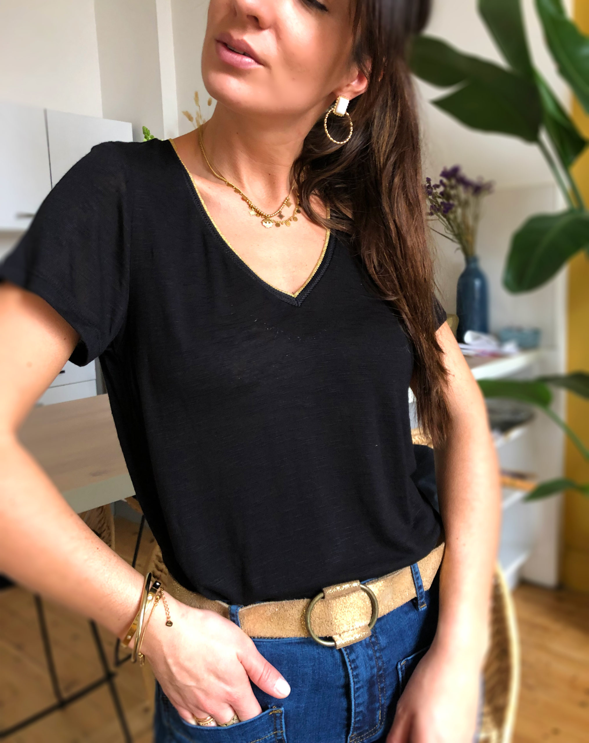 T-shirt Maria Noir – Image 3