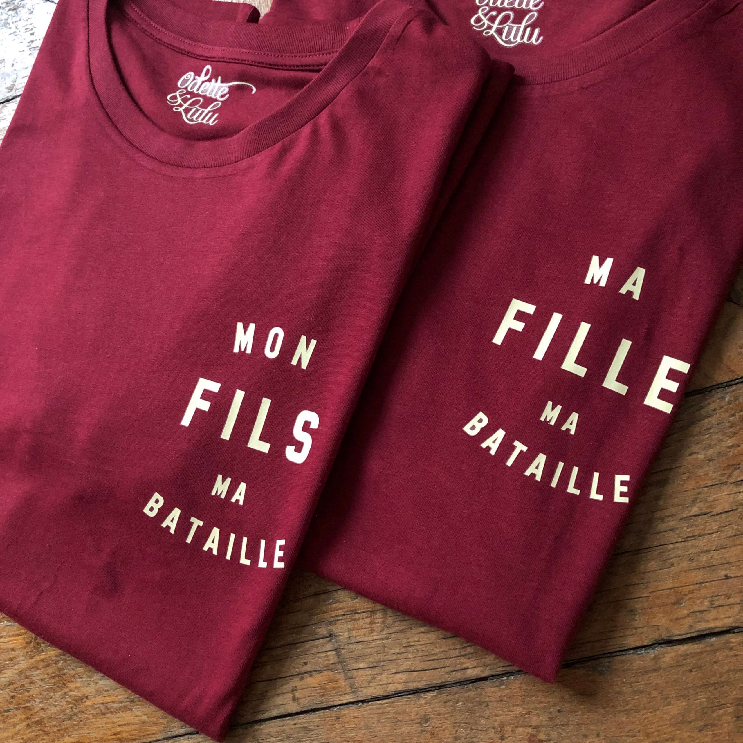 T-shirt unisexe Mon fils, ma bataille
