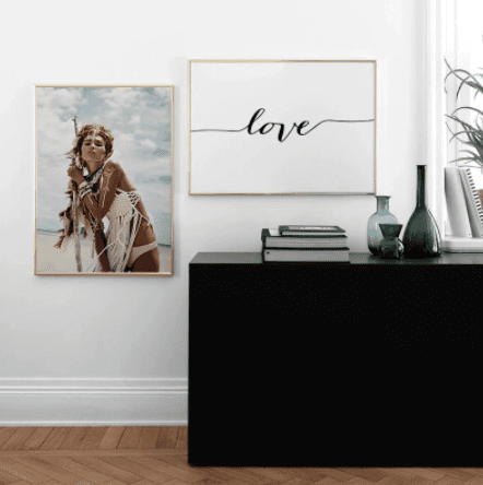 Tableau Indien Femme Blanche – Image 3