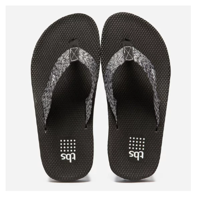 Tongs homme Sandale entre doigt en textile Claquette semelle épaisse éco-concue TBS – Image 3